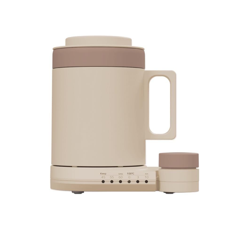 THANKO 丸洗い可能 電気ケトル 電気ポット 湯沸かし マグカップ型 本格白湯も飲み物も「沸かして飲めるマグケトル」(ブラウン)e 67d6c5e2