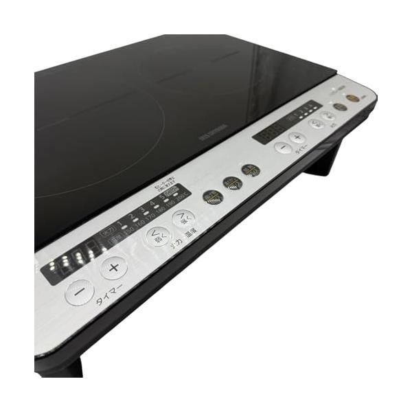 中古】アイリスオーヤマ 2口 IHクッキングヒーター 工事不要 1400W 