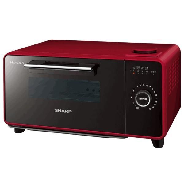 【中古】シャープ ヘルシオ グリエ トースター ウォーターオーブン専用機 レッド AX-GR2-R