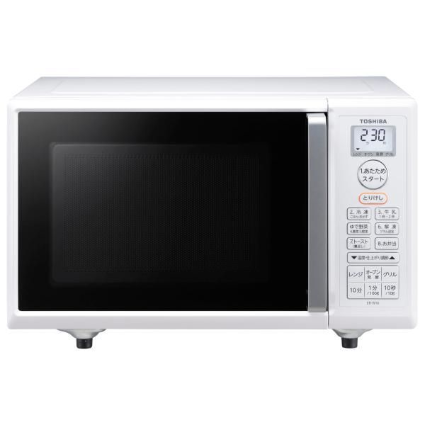 【中古】TOSHIBA(東芝) 電子レンジ オーブンレンジ 一人暮らし 16L フラットテーブル トースト機能付き ホワイト ER-W16(W)