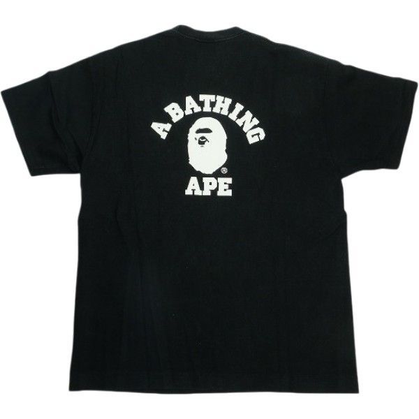 Size【XL】 A BATHING APE ア ベイシング エイプ APE HEAD ONE POINT TEE Tシャツ 黒 【中古品-良い】 30008916
