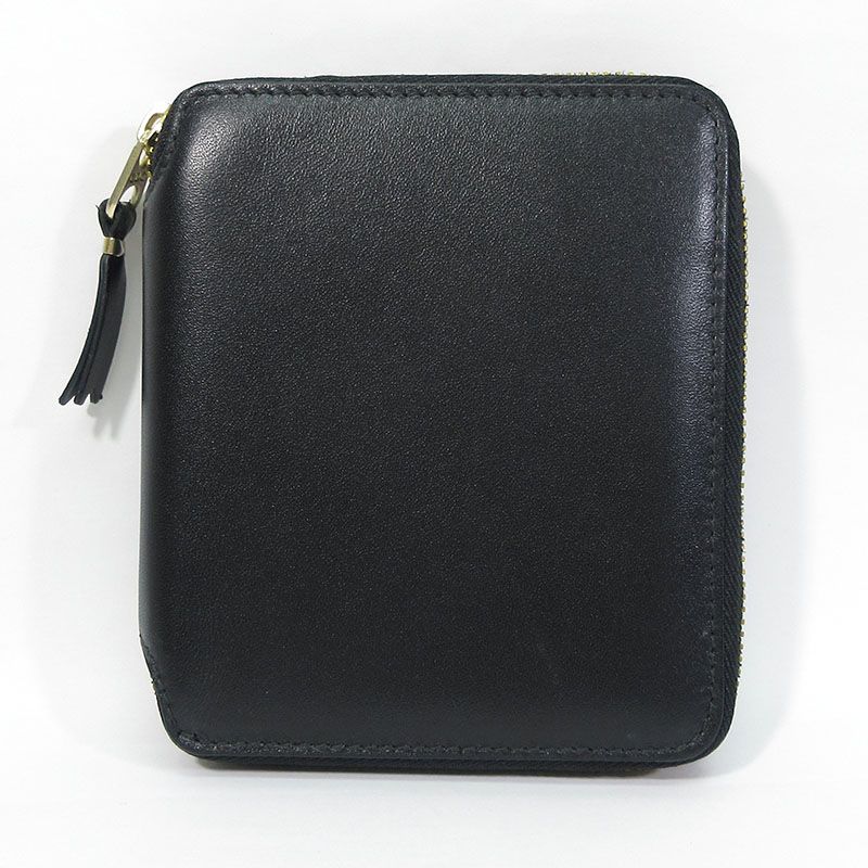 【三重本店】 中古 COMME des GARCONS | コムデギャルソン 8Z-D002-051-1-1(SA2100) CLASSIC LEATHER LINE ラウンドファスナー 二つ折りレザーウォレット / 二つ折り財布 ブラック 【124】