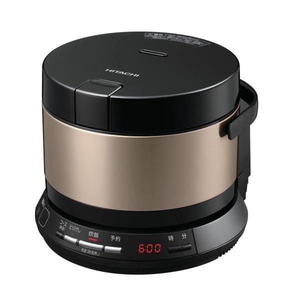 【中古】日立 炊飯器 2合 IH式 おひつ御膳 RZ-BS2M N ブラウンゴールド 日本製 打込鉄釜 コンパクト シンプル操作