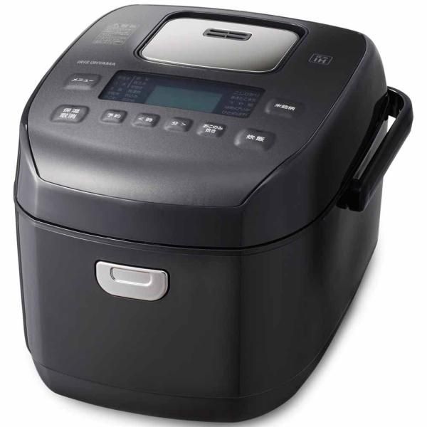 【中古】アイリスオーヤマ 炊飯器 圧力IH 5.5合 50銘柄炊き分け機能 極厚火釜 ブラック 2022年モデル RC-PDA50-B