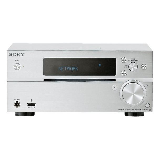 【中古】ソニー マルチオーディオCDプレーヤー MAP-S1 : Bluetooth/Wi-Fi/AirPlay/FM/AM/ワイドFM/ハイレゾ対応 シルバ