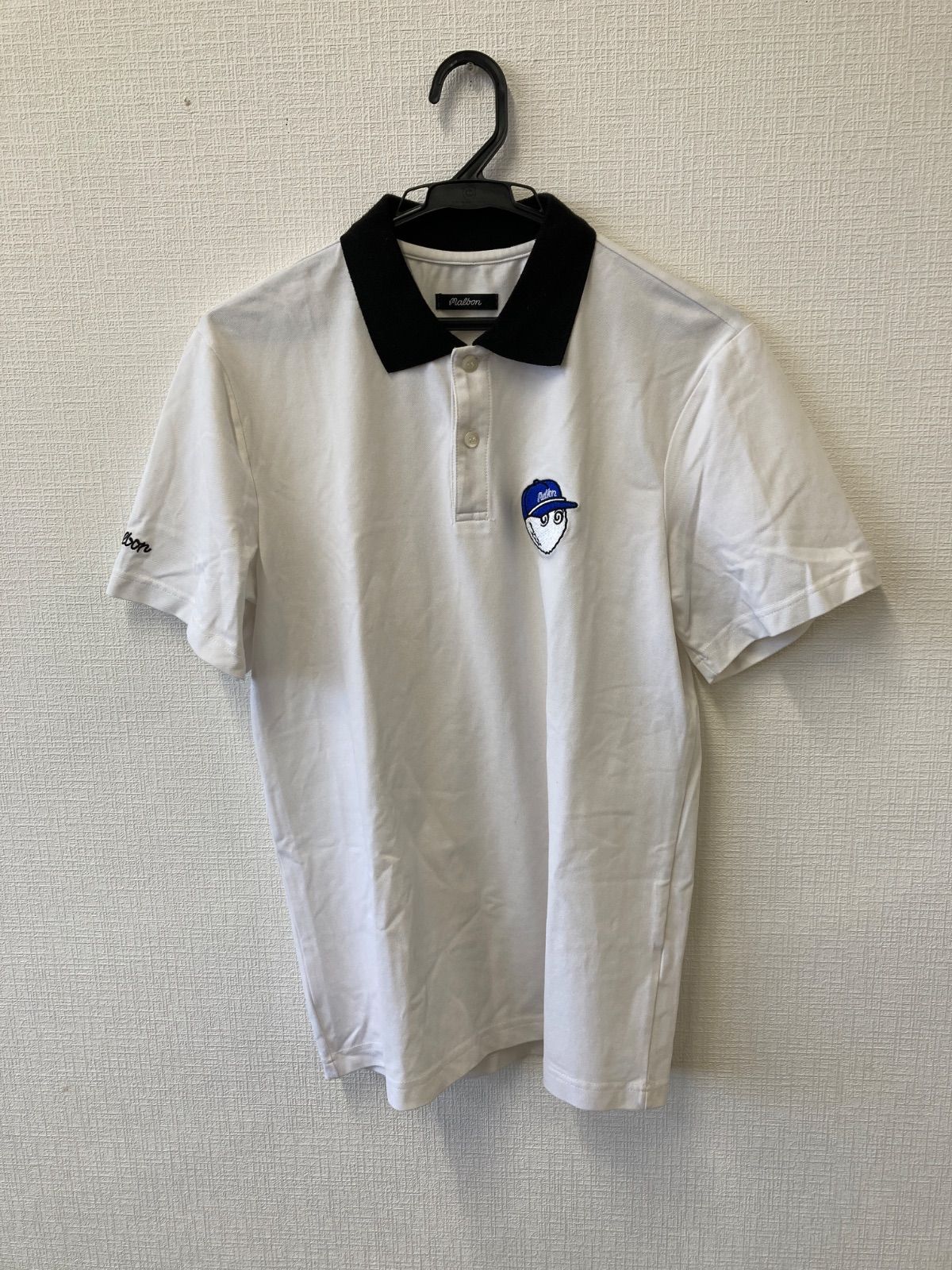 malbon シャツ　ゴルフ XXL MALBON GOLF マルボンゴルフ シャツ モックネック 黒 シャツ