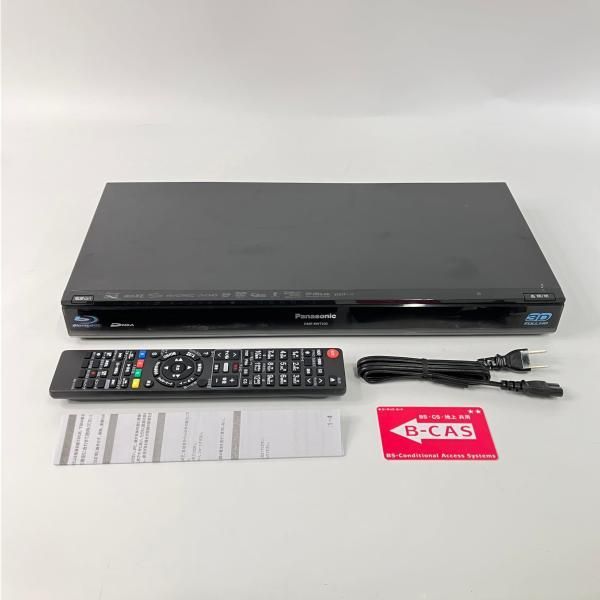 【中古】パナソニック 500GB 2チューナー ブルーレイレコーダー ブラック DIGA DMR-BWT500-K