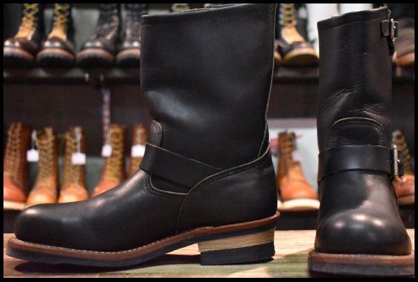 【8D 良品 11年】レッドウィング 9085 エンジニア 黒 ブラック ハーネス スチールトゥ 2268 ブーツ redwing HOPESMORE【GE536】