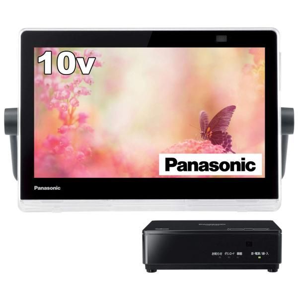 【中古】パナソニック 10V型 ポータブル 液晶テレビ インターネット動画対応 プライベート・ビエラ 防水タイプ ブラック UN-10CN10-K