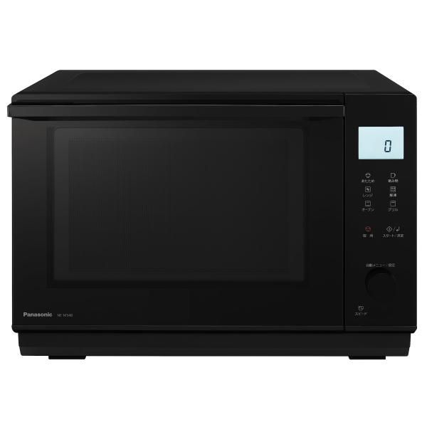 【中古】パナソニック オーブンレンジ 26L フラットテーブル スピードあたため 蒸気センサー ブラック NE-MS4B-K