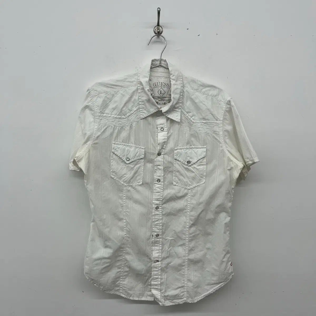 GUESS ゲス 半袖 シャツ 白 レディース L