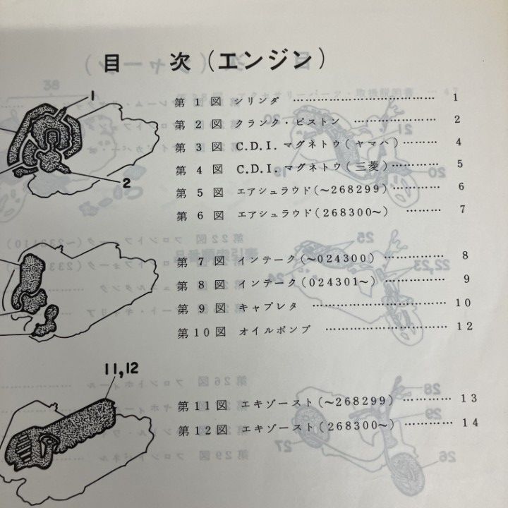 ○01)【1点限り!】YAMAHA PASSOL パーツリスト/S50/2E9-28198-33/昭和