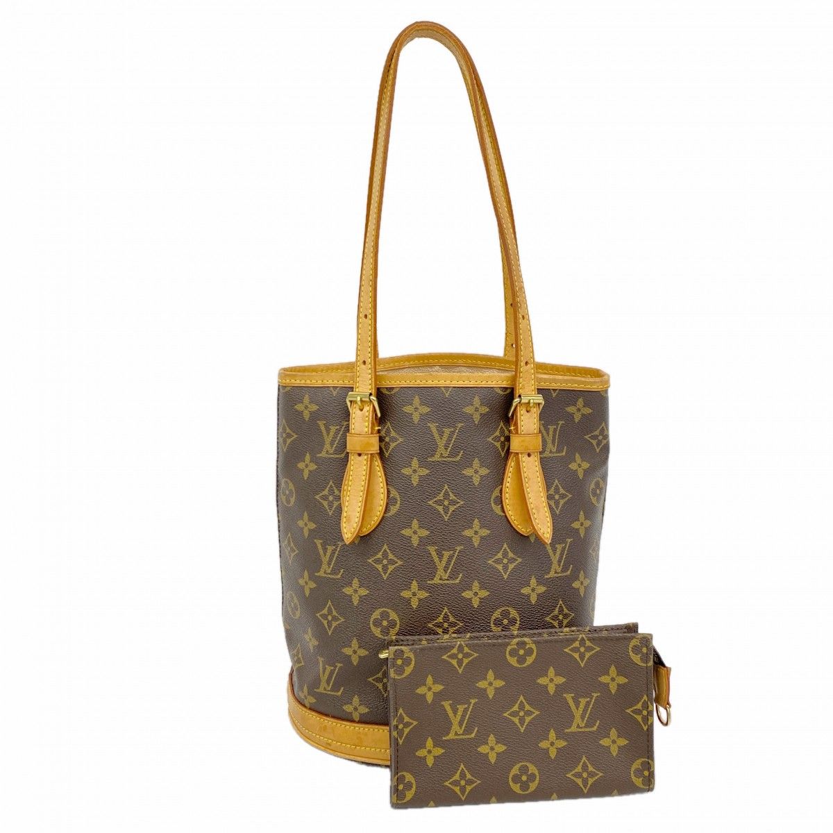 【6ee5809】ルイヴィトン トートバッグ モノグラム バケットPM M42238 ブラウン【中古】レディース