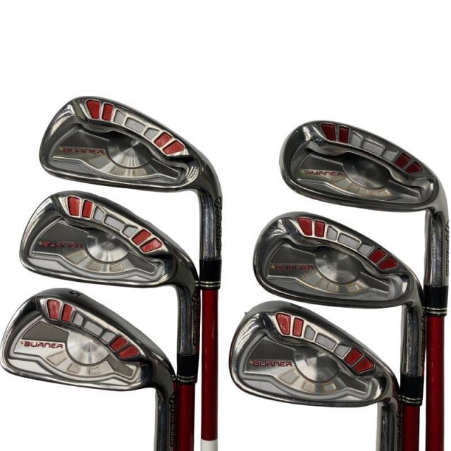 【中古】 テーラーメイド BURNER(2007) 6S アイアンセット IR RE-AX SUPERFAST 55 (フレックスR) メンズ 男性用 右利き 右用 Cランク ゴルフクラブ