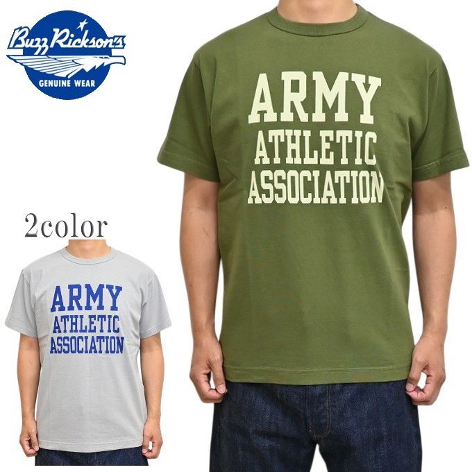 バズリクソンズ BUZZ RICKSONS BR79777 半袖Tシャツ ARMY ATHLETIC ASSN. ミリタリー メンズ トップス br79777 7,343円