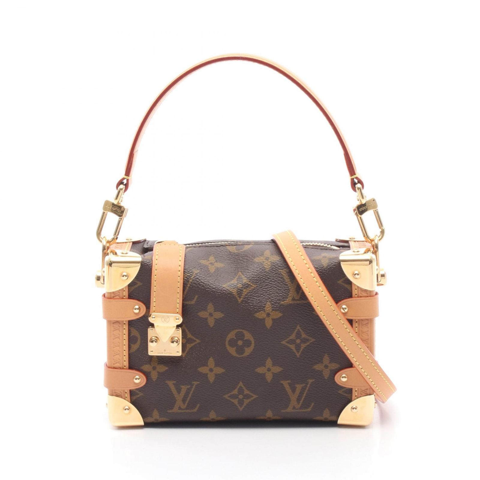ルイ・ヴィトン LOUIS VUITTON ハンドバッグ サイドトランクPM モノグラム 2WAY M46815 PVCコーティングキャンバス レザー サイドトランクPM レディース Used A