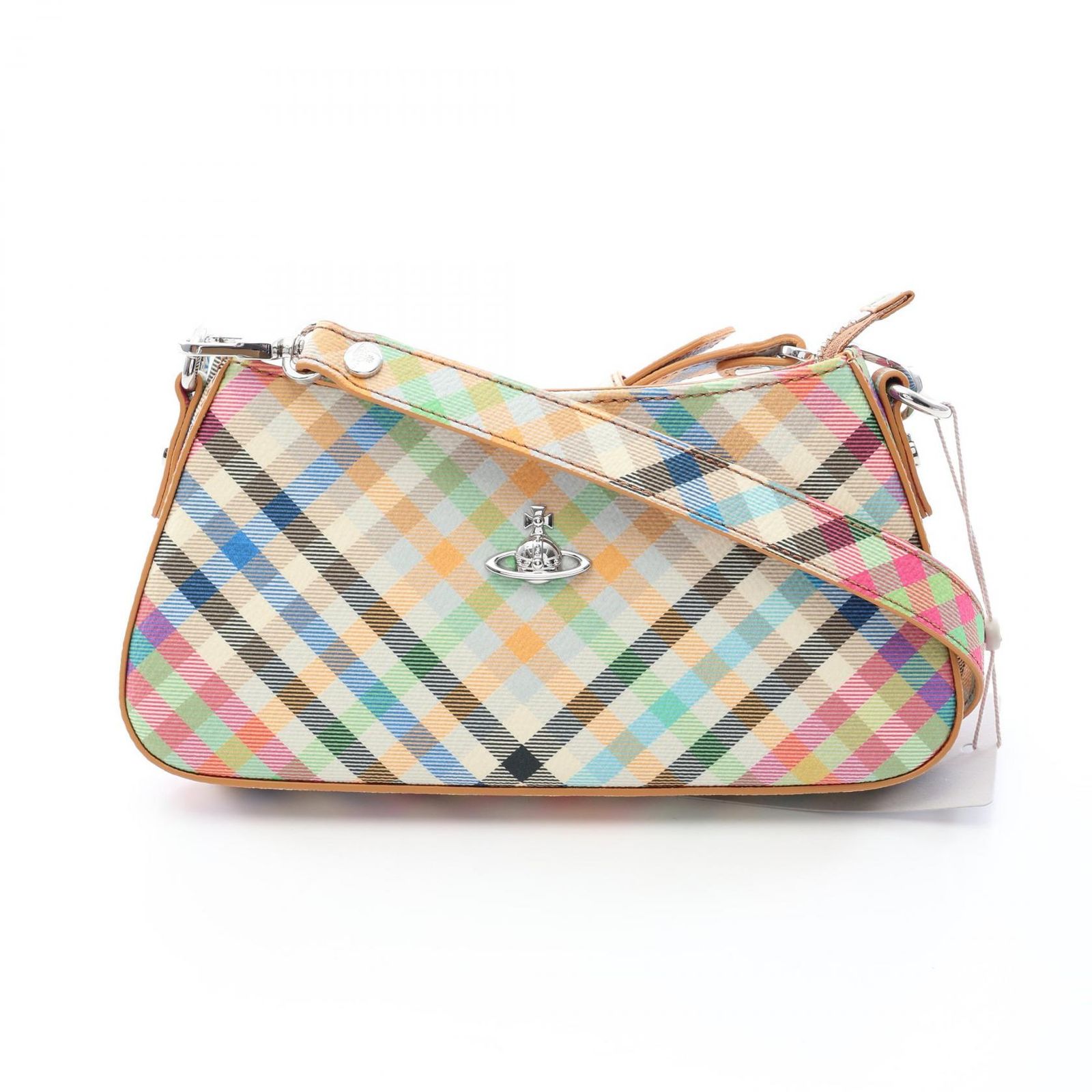 ヴィヴィアンウエストウッド Vivienne Westwood ショルダーバッグ TASHA SHOULDER PHONE BAG 5801000JWS001SO315 マルチ PVCコーティングキャンバス ショルダーバッグ レディース