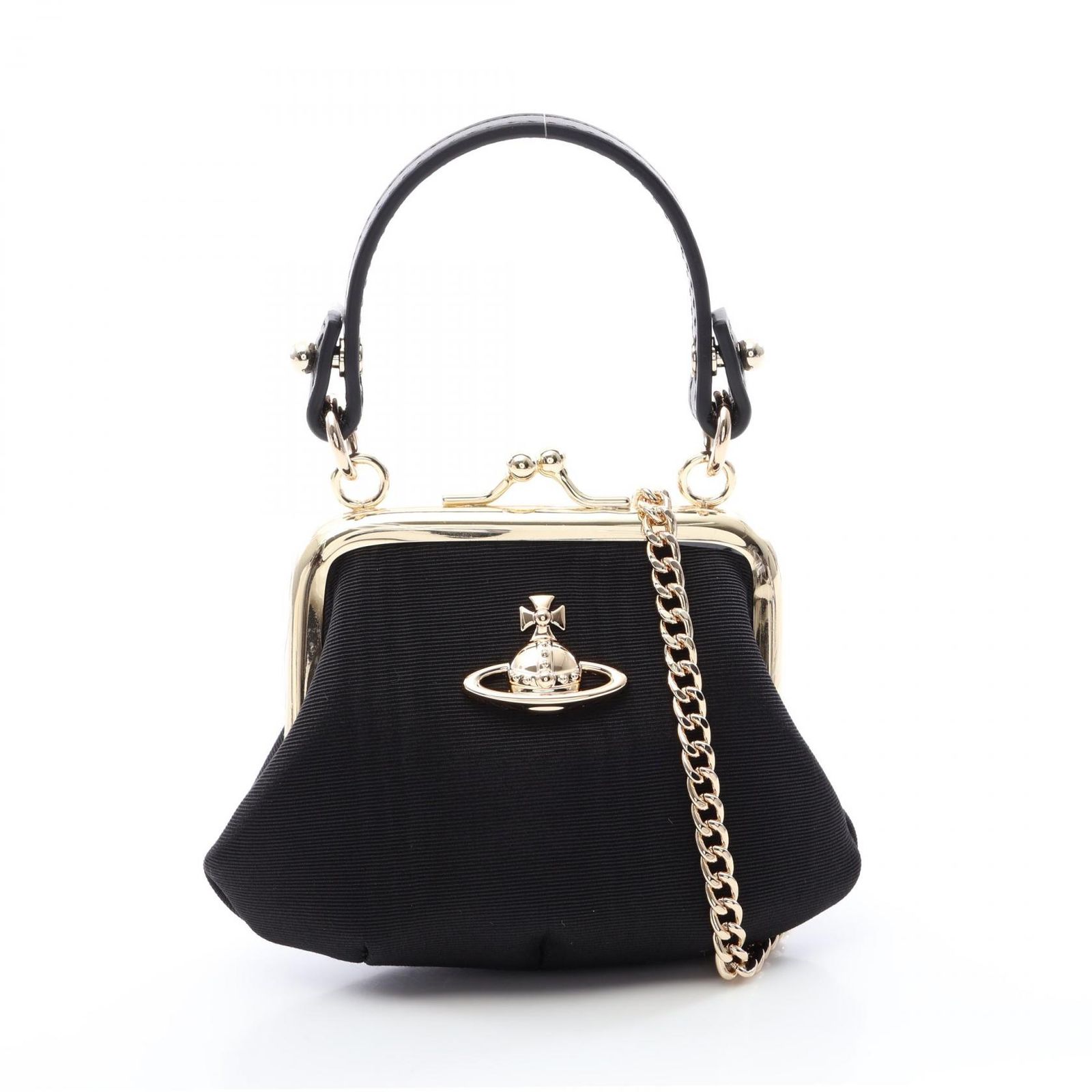 ヴィヴィアンウエストウッド Vivienne Westwood ハンドバッグ Mini Granny 2WAY 5A010005WW01F4N401 ブラック キャンバス ミニ 2wayショルダーバッグ レディース 新品