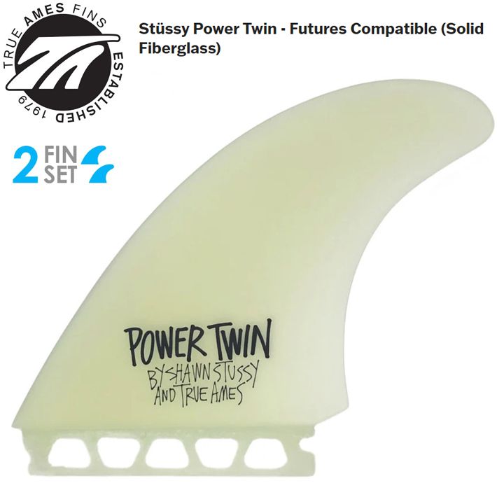 ツインフィンTrue Amesトゥルーアムス フィン STUSSY POWER TWIN