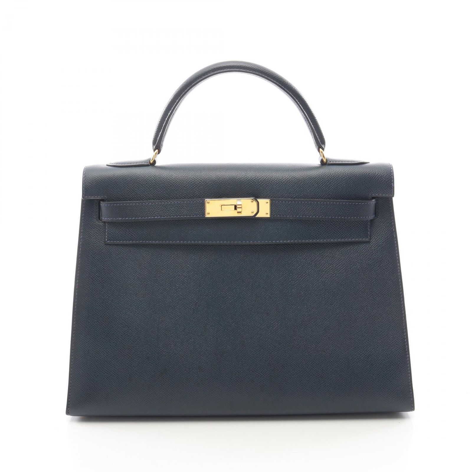 エルメス HERMES ハンドバッグ ケリー32 外縫い 2WAY ブルーインディゴ ブルーインディゴ その他 ケリー32 ブルーインディゴ レディース Used A