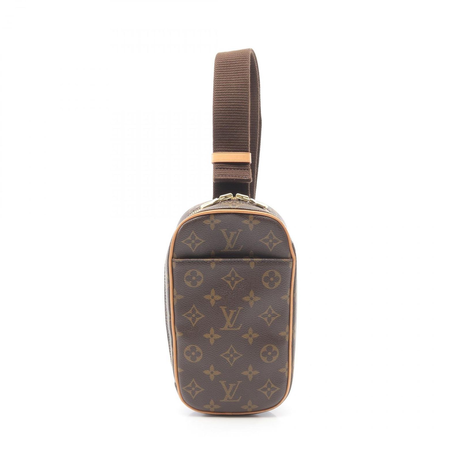 ルイ・ヴィトン LOUIS VUITTON ウエストバッグ ボディバッグ ポシェットガンジュ M51870 PVCコーティングキャンバス レザー ポシェット・ガンジュ ユニセックス