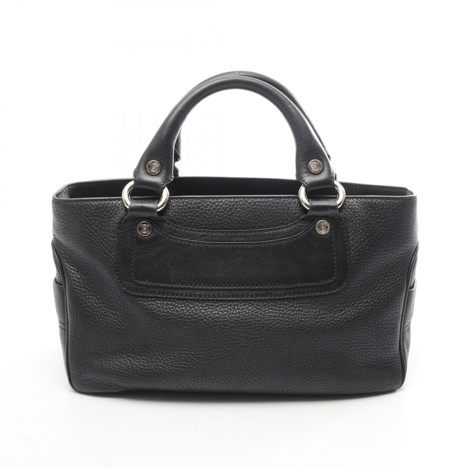 セリーヌ CELINE ハンドバッグ ブギーバッグ ブラック レザー ブギーバッグ レディース Used B