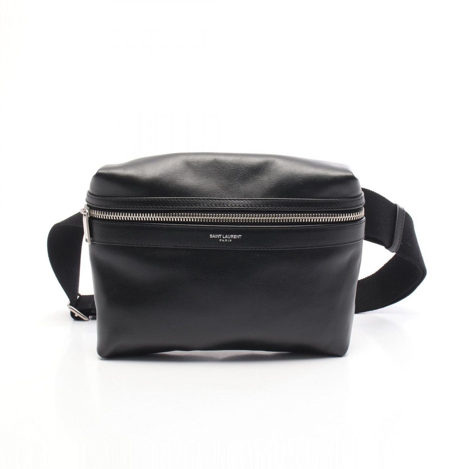 サンローランパリ SAINT LAURENT PARIS ウエストバッグ ボディバッグ SAC CITY 634717 ブラック レザー シティ ボディバッグ ユニセックス Used A