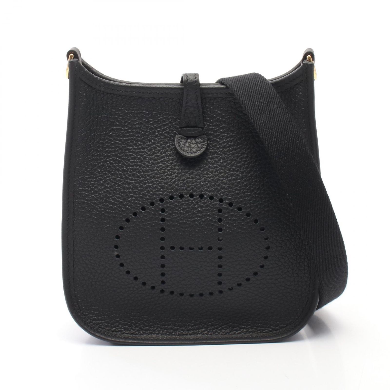 エルメス HERMES ショルダーバッグ エヴリンTPM ブラック レザー エヴリンアマゾンTPM ブラック レディース 未使用