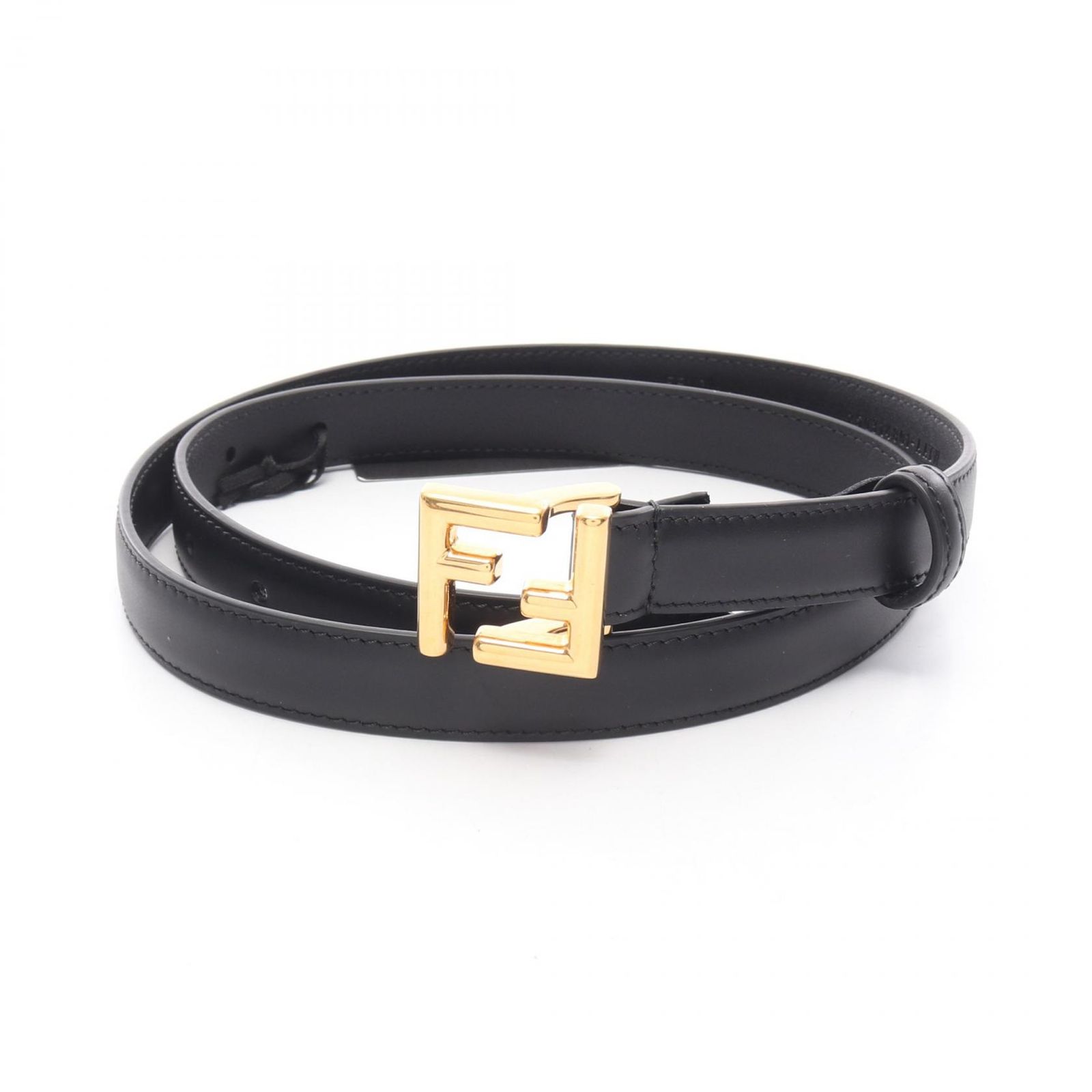 フェンディ FENDI ベルト FFロゴ 8C0648AAIWF04TX80 ブラック レザー FFベルト レディース 新品