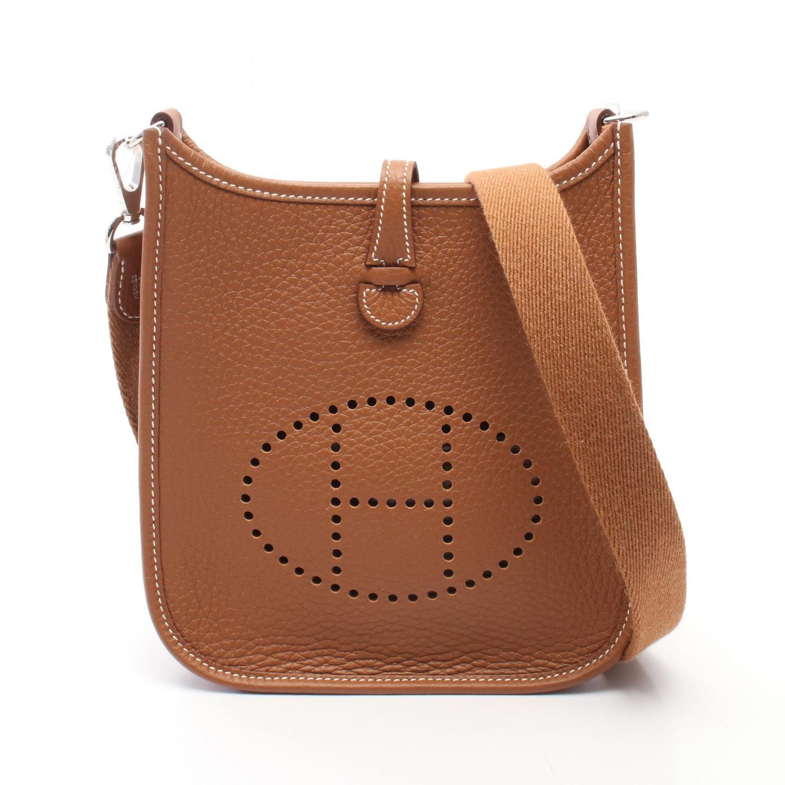 エルメス HERMES ショルダーバッグ エヴリンTPM アマゾン ゴールド レザー エヴリンアマゾンTPM ゴールド レディース 未使用