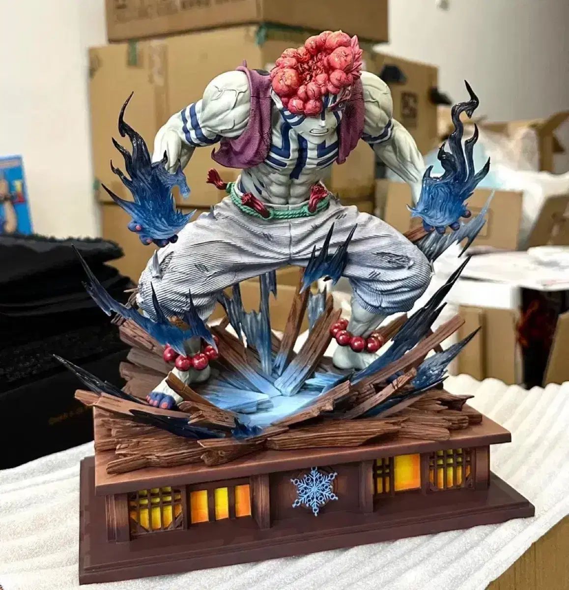 ICE studio 猗窩座 鬼滅の刃 レジン フィギュア 無限城 オニ-高級品販売