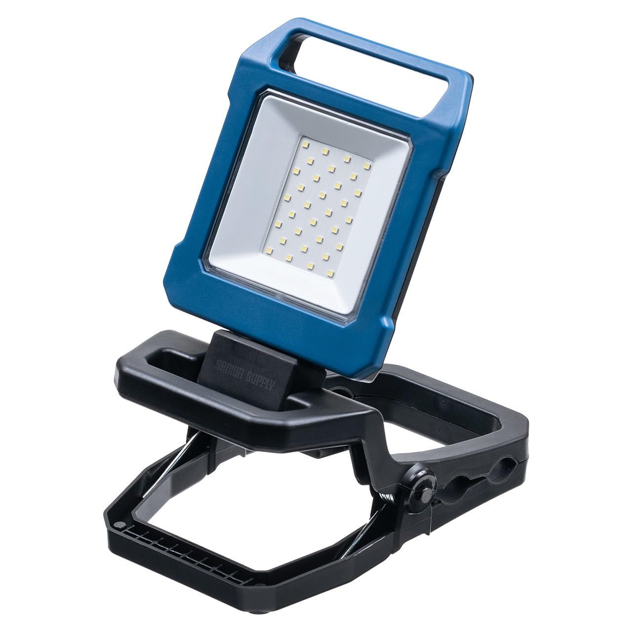 サンワダイレクト ワークライト LED 作業灯 1000ルーメン 充電式 マグネット クリップ 明るさ2段階調整/角度調整可能 防水対応 屋外 800-LED076as 712e37e0