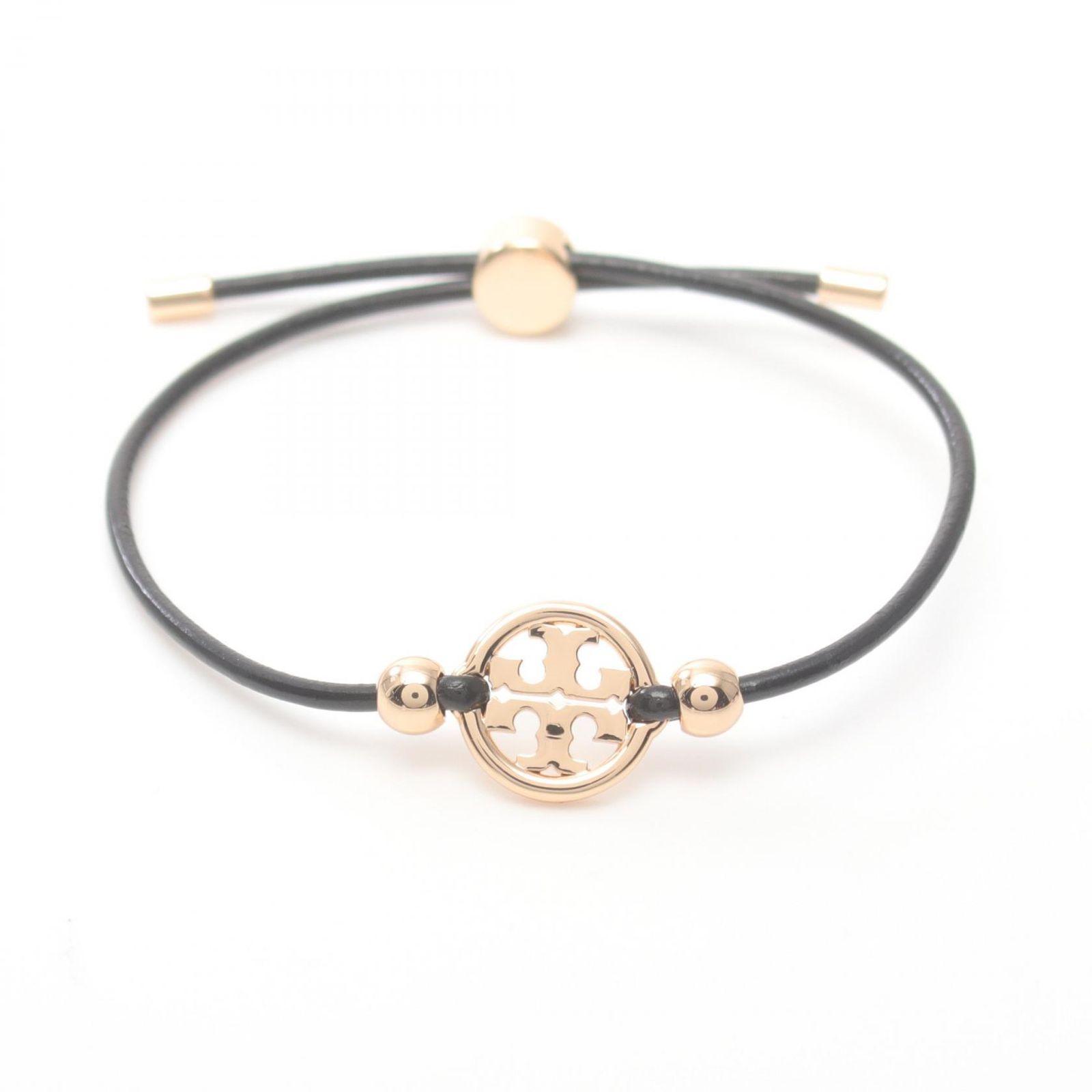 トリーバーチ Tory Burch ブレスレット MILLER SLIDER ミラー スライダー 144706720 ブラック/ゴールド GP（ゴールドメッキ） レザー ブレスレット レディース 新品