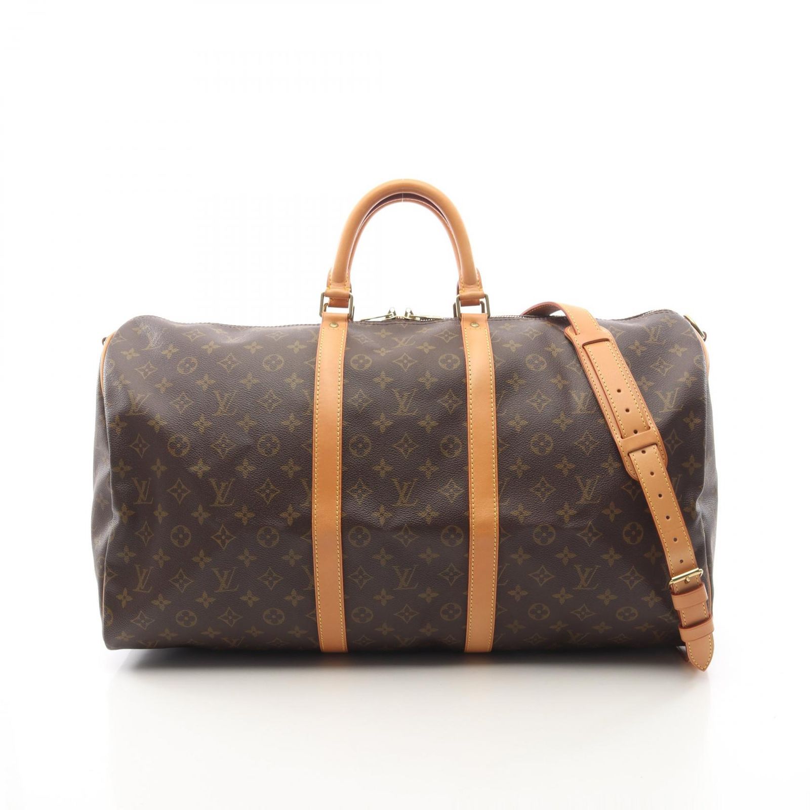 ルイ・ヴィトン LOUIS VUITTON ボストンバッグ キーポル バンドリエール55 2WAY M41414 PVCコーティングキャンバス レザー キーポル・バンドリエール55 ユニセックス