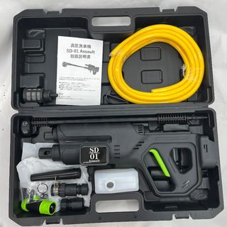 【動作確認済】【未使用品】高圧洗浄機 SD01 バッテリー別売 高圧洗浄用30L水タンクキャスター付セット