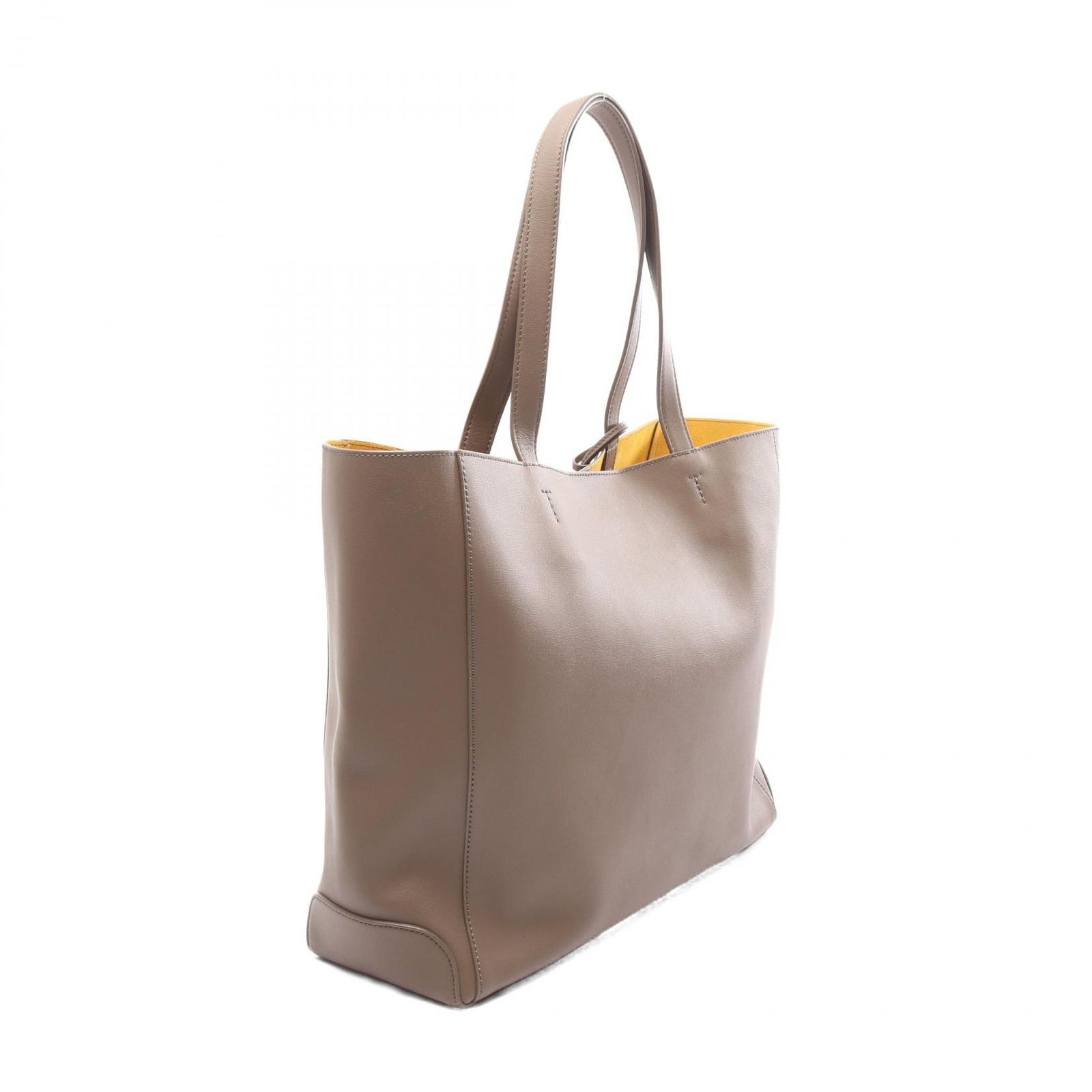 トッズ TOD'S トートバッグ ショッピング グレージュ レザー