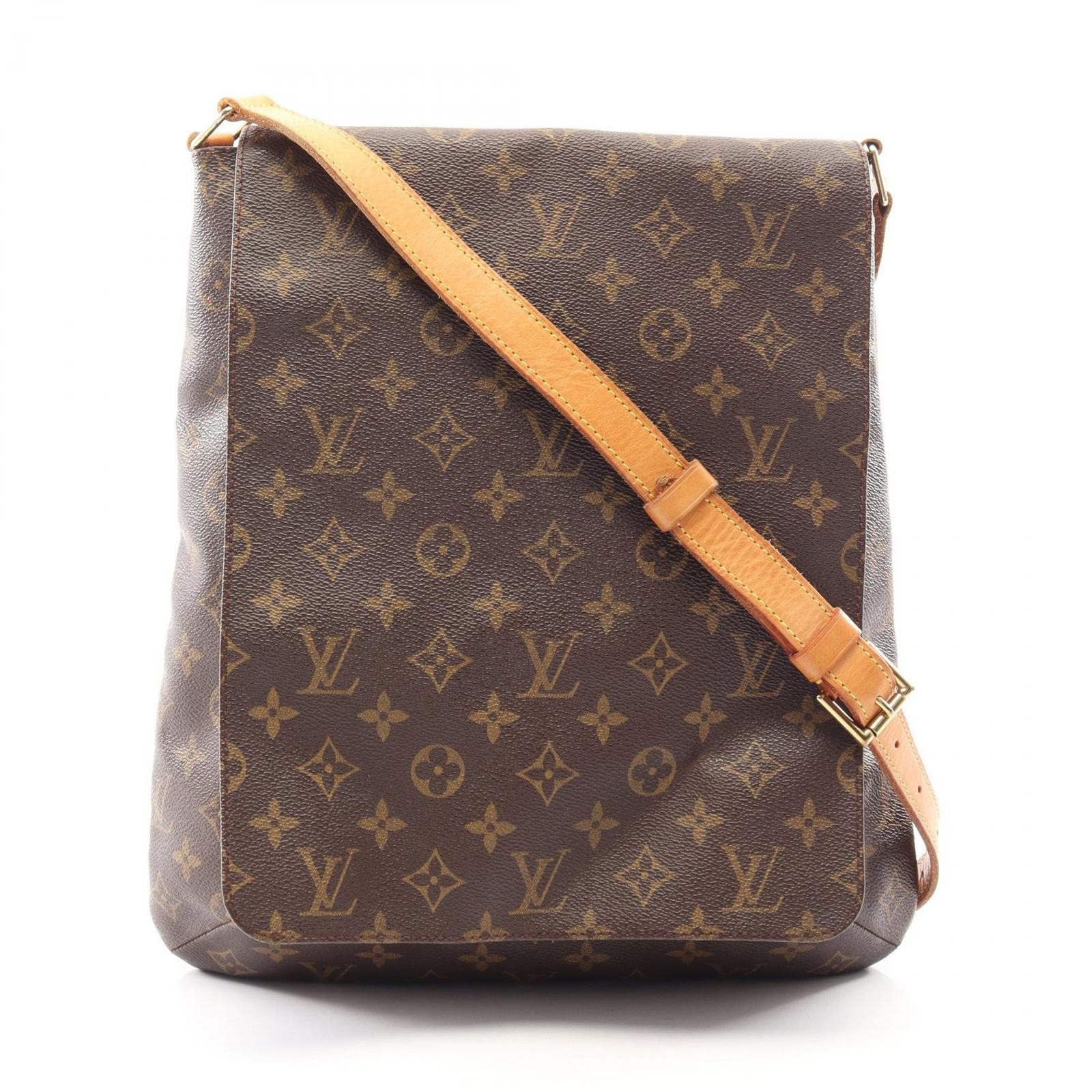 ルイ・ヴィトン LOUIS VUITTON ショルダーバッグ ミュゼット M51256 PVCコーティングキャンバス レザー ミュゼット レディース Used B