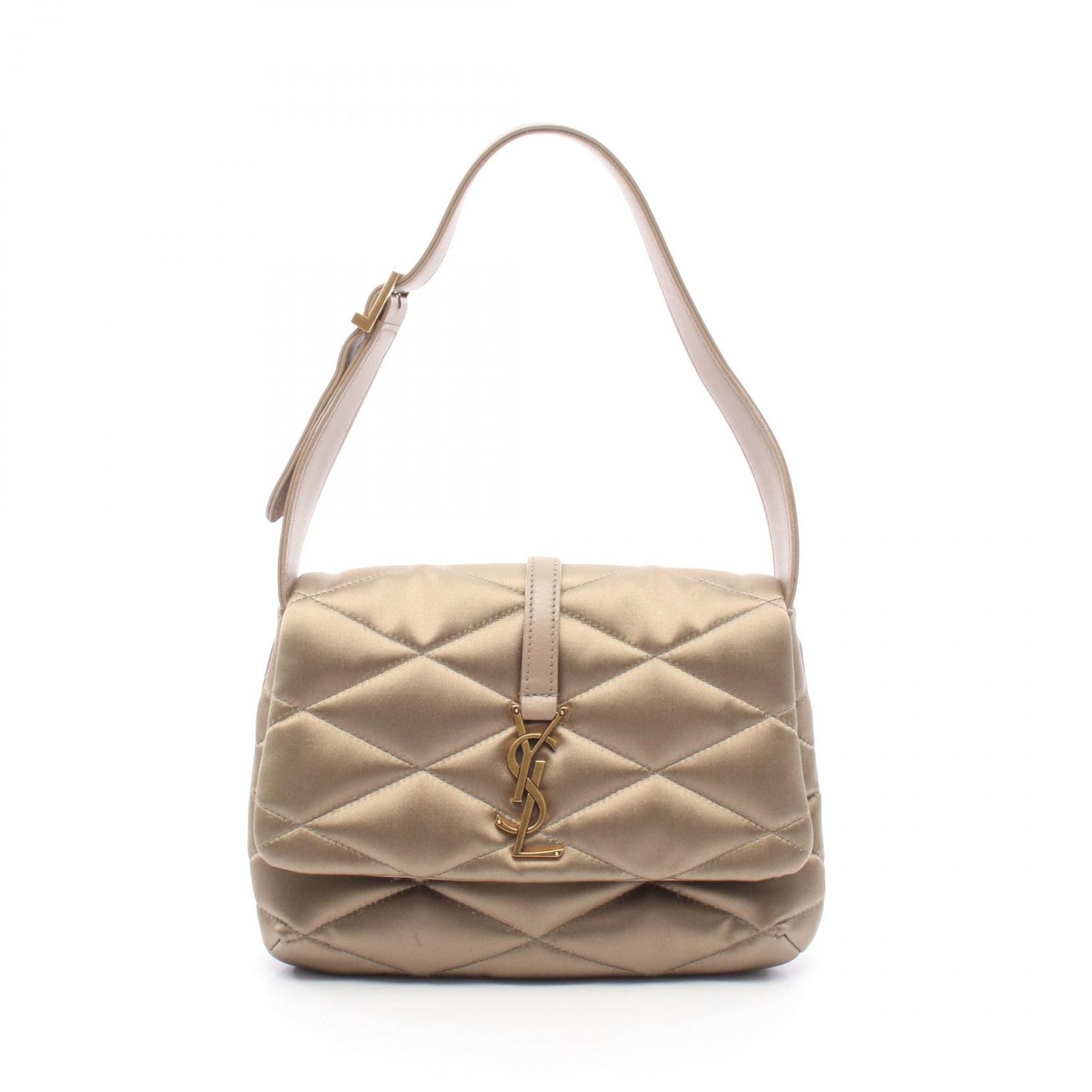 サンローランパリ SAINT LAURENT PARIS ショルダーバッグ LE57 VTM698567 ブロンズ ファブリック レザー LE 57 ショルダーバッグ レディース Used A