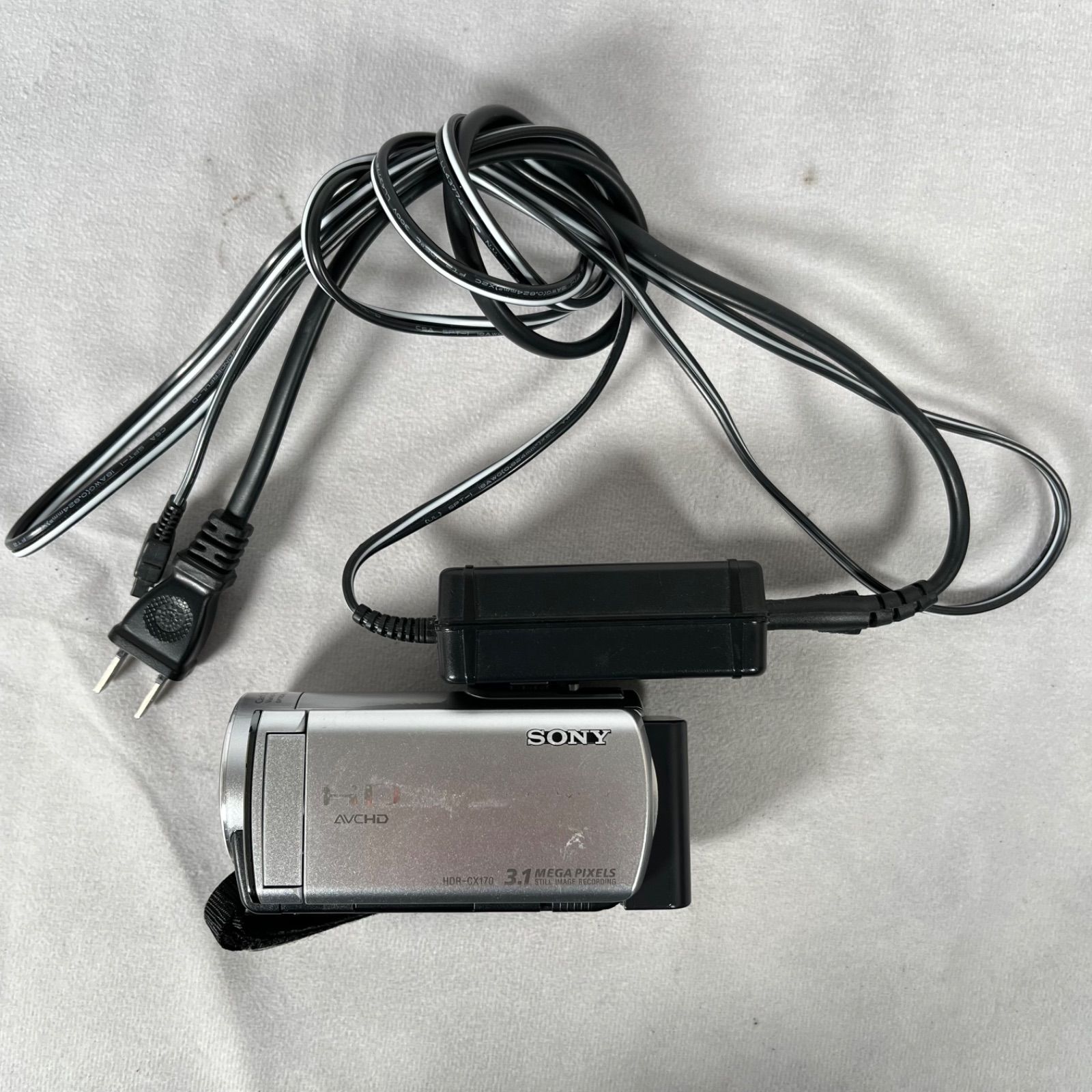 管2605-331】SONY ソニー HDR-CX170 ビデオカメラ シルバー 32GB内蔵