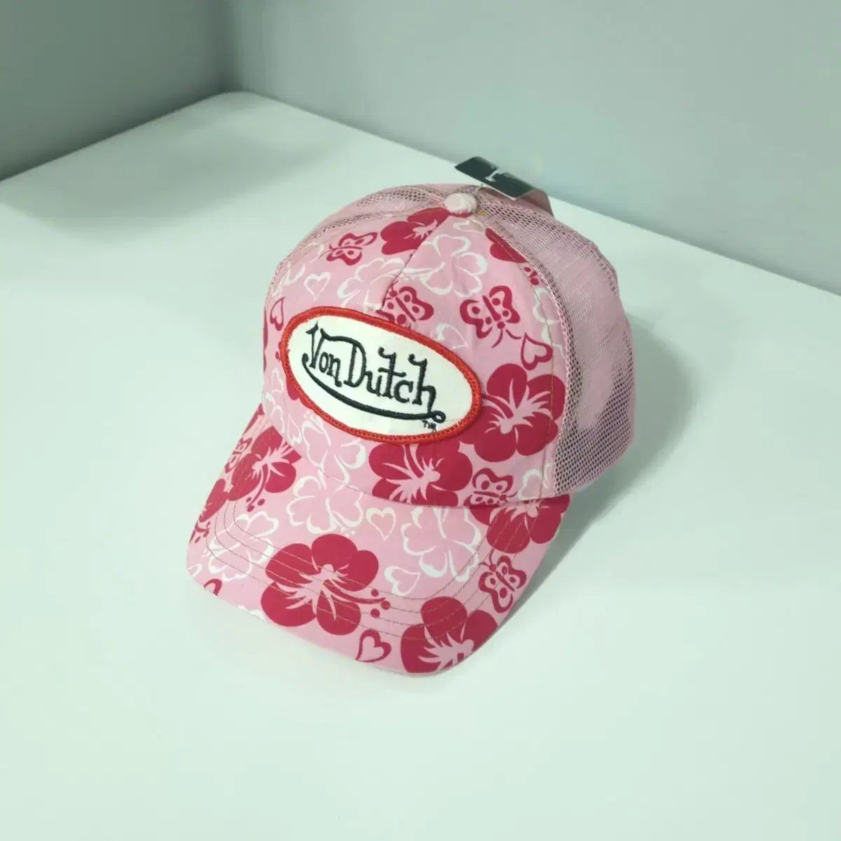 VonDutch ボンダッチ ピンク フラワー パータン メッシュ ベースボールキャップ デッドストック 7,908円