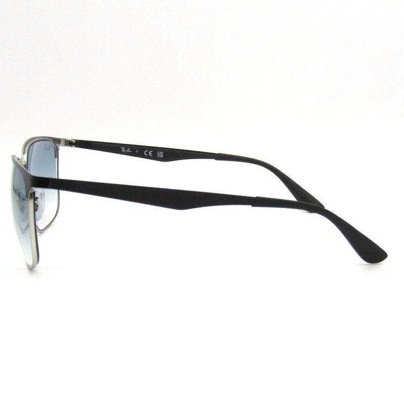Ray-Ban レイバン メガネフレーム RB3569 度入り 中国製 ウェリントン シートメタル コンビ 9004/8G ブラック/シルバー 54001008 Ray-Ban レイバン メガネフレーム RB3569 度入り 中国製 ウェリントン