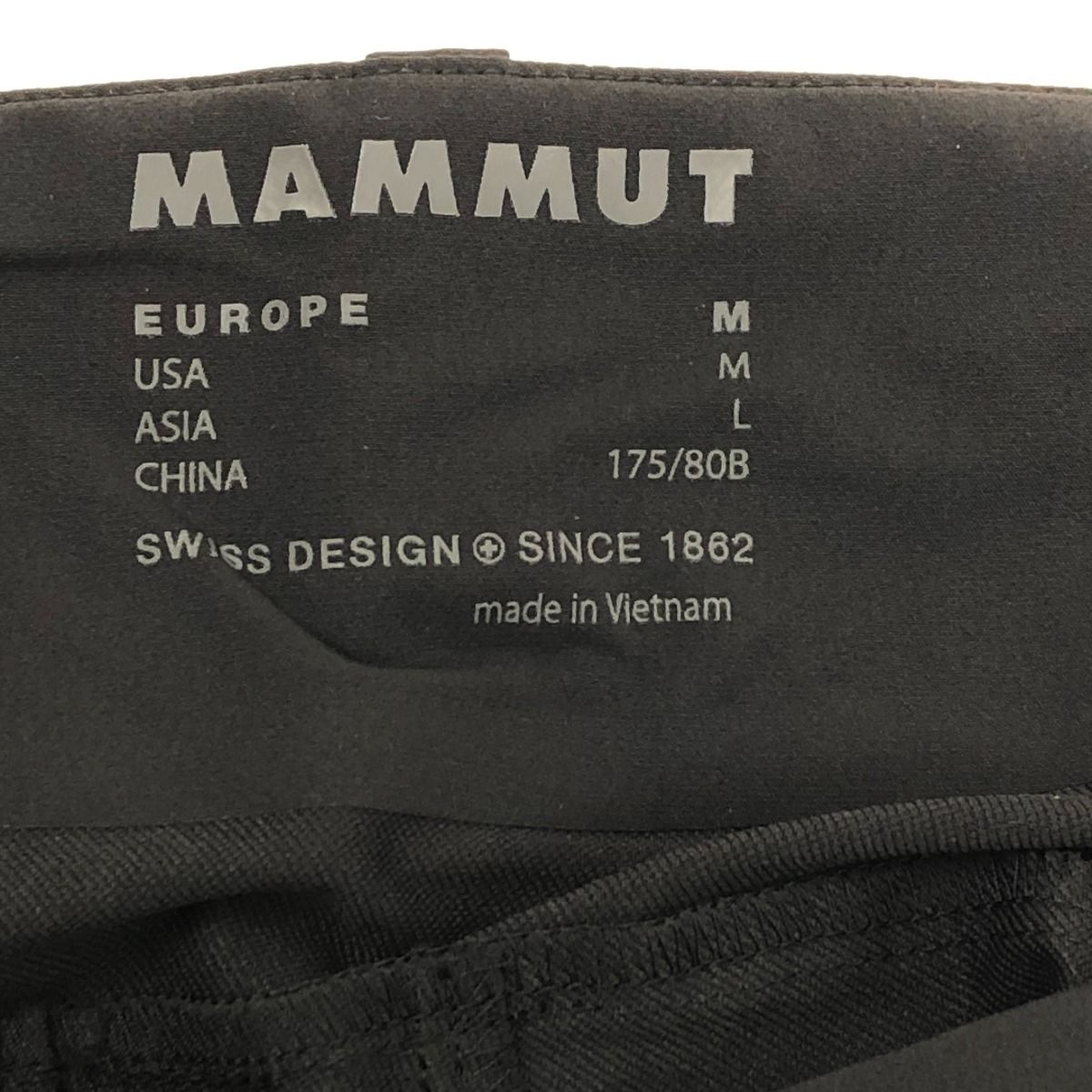 MAMMUT マムート トレッカーズ 3.0 ソフトシェルパンツ SIZE L アウトドアパンツ 1021-00800 ブラック