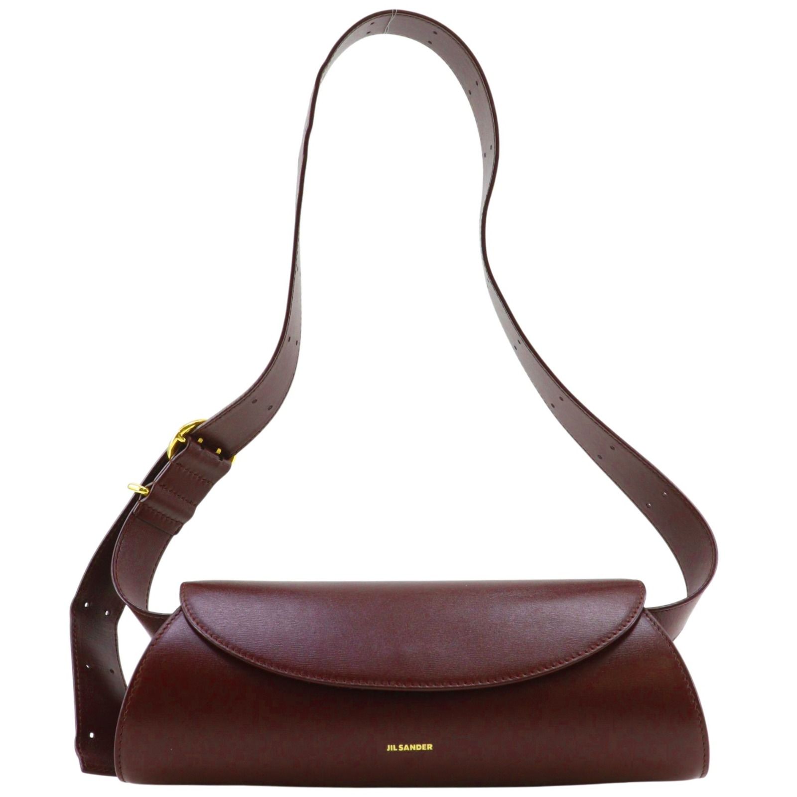 【JIL SANDER】ジルサンダー カンノーロ スモール 856662 69191N カーフ 茶 ユニセックス ショルダーバッグ