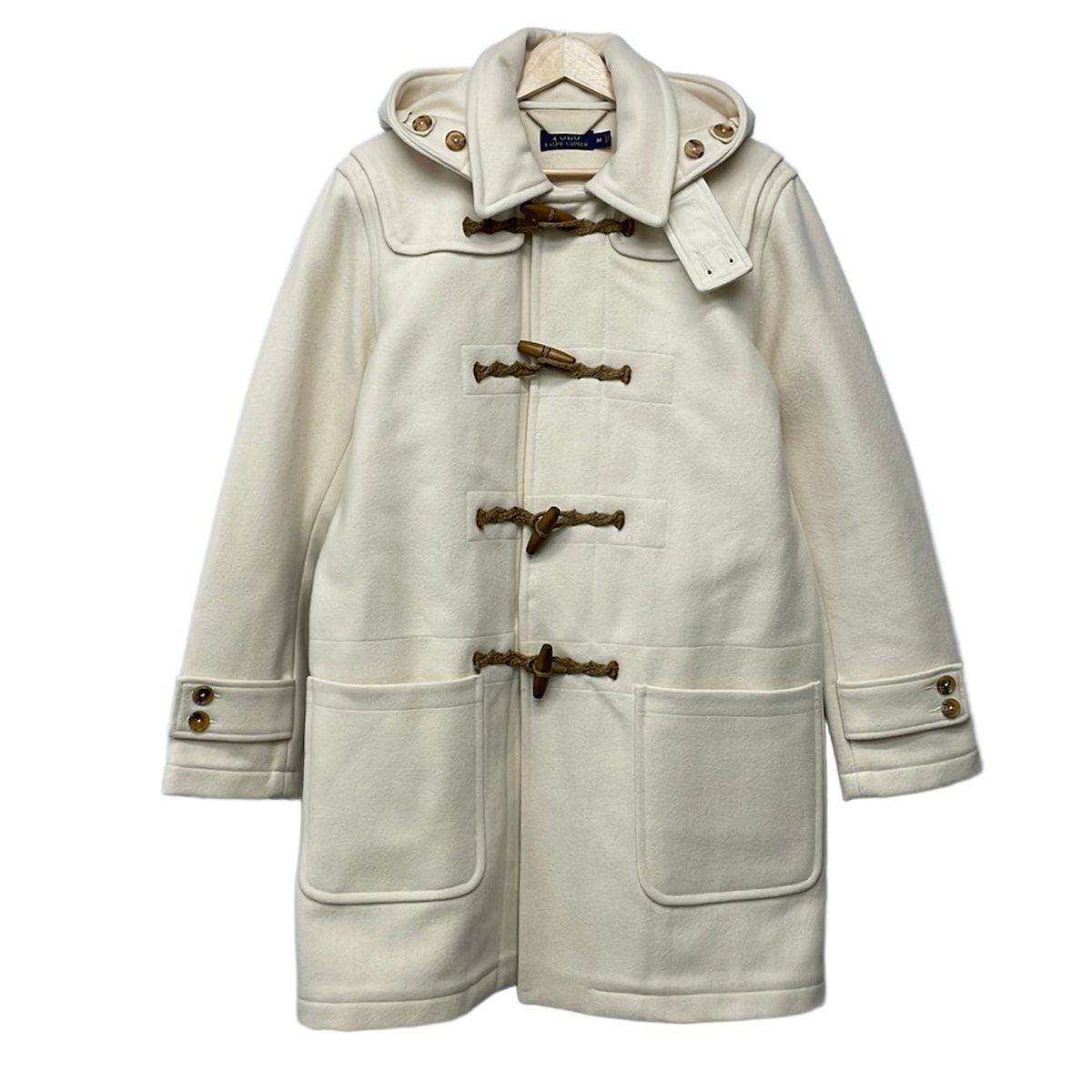 POLObyRalphLauren(ポロラルフローレン) ダッフルコート サイズM レディース美品 アイボリー 冬物