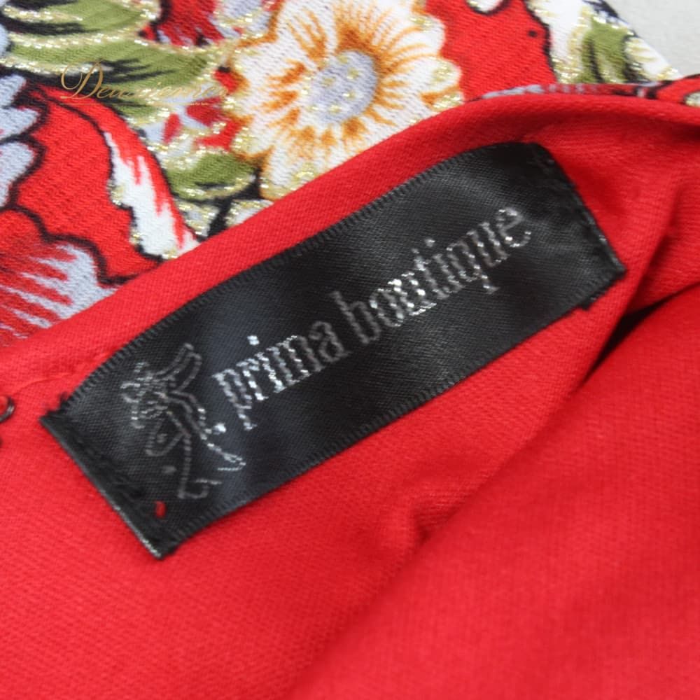 プリマブティック　社交ダンス衣装ドレス薔薇柄 社交ダンス 衣装 prima boutique プリマブティック ドレス ラテン