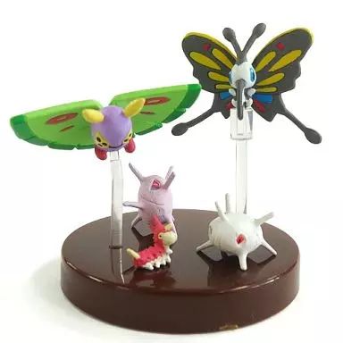 【中古】トレーディングフィギュア ケムッソ&カラサリス&アゲハント&マユルド&ドクケイル 「ポケットモンスター アドバンスジェネレーション 立体ポケモン図鑑 第1集」