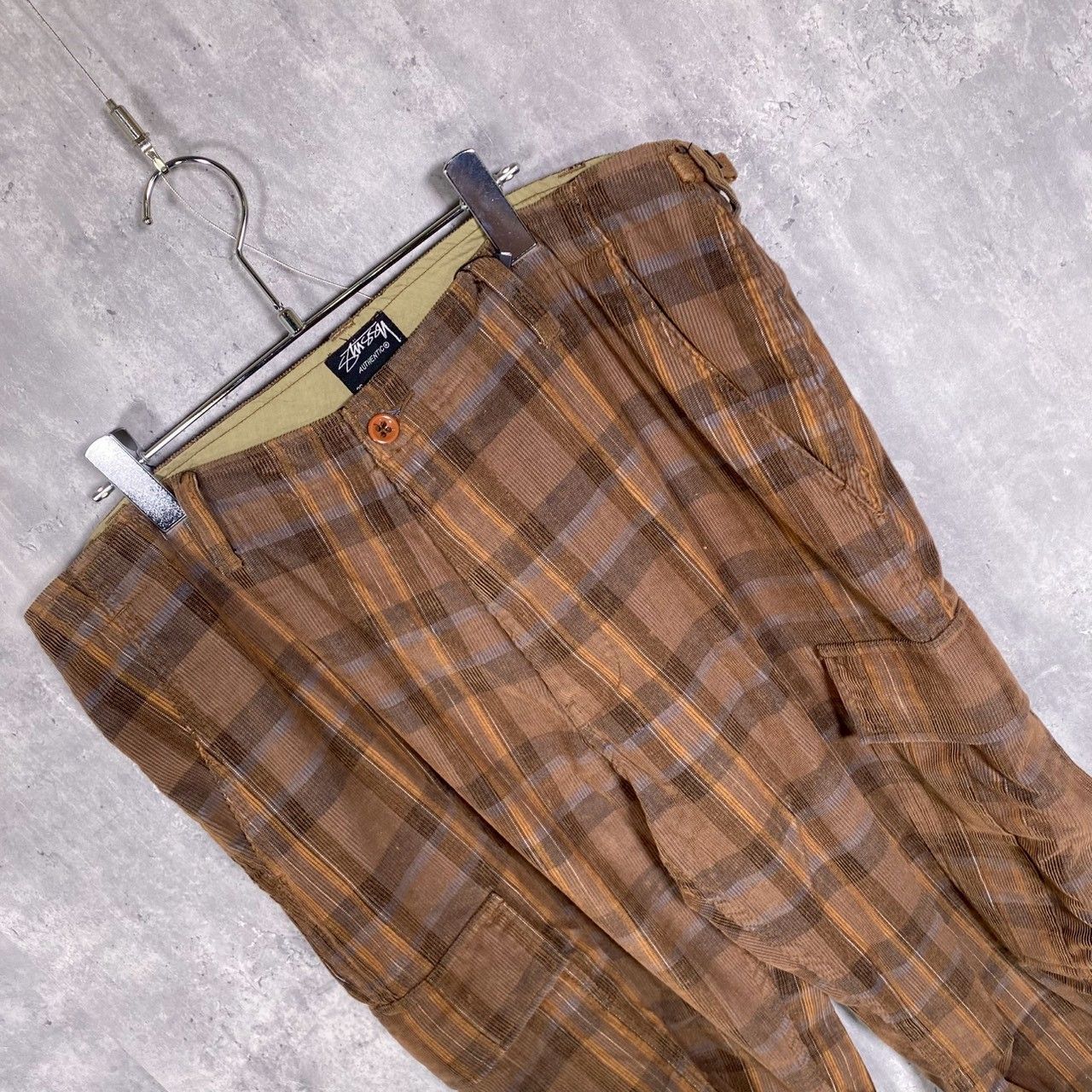 『STUSSY』ステューシー (36) チェック柄カーゴパンツ ズボン STUSSY』ステューシー (36) チェック柄カーゴパンツ ズボン - メルカリ