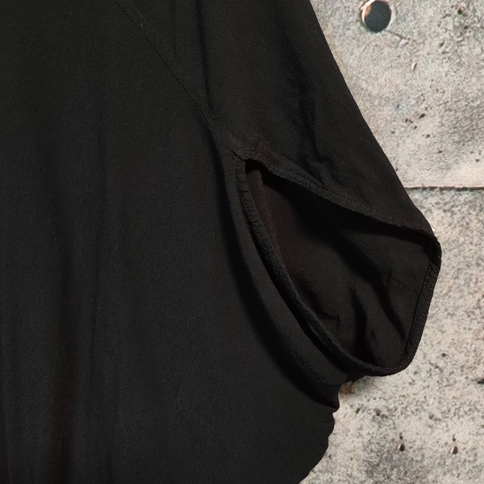 00s Y2K Archive HELMUT LANG とろみブラウス 半袖 変形 ドルマン