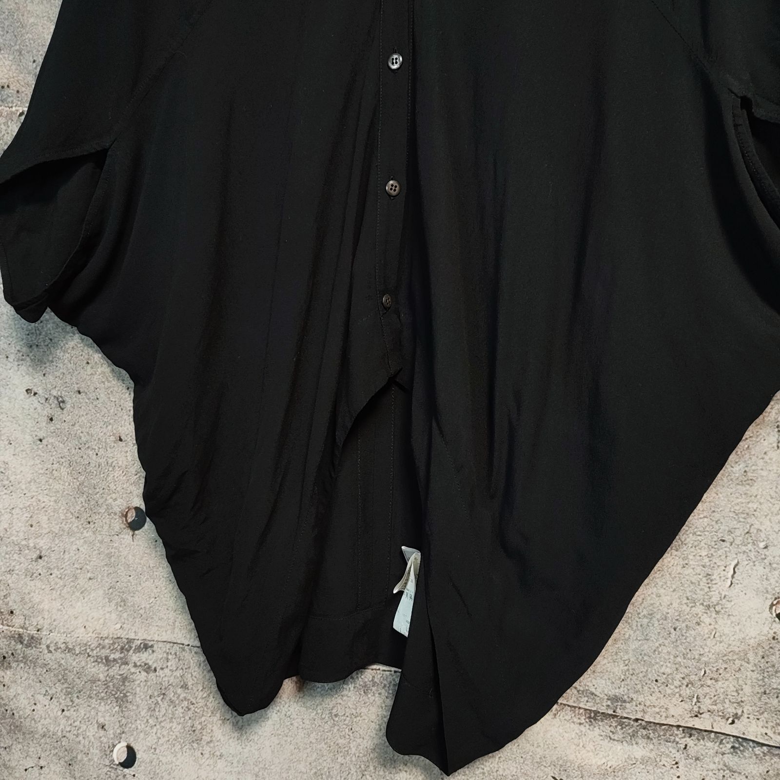 00s Y2K Archive HELMUT LANG とろみブラウス 半袖 変形 ドルマン