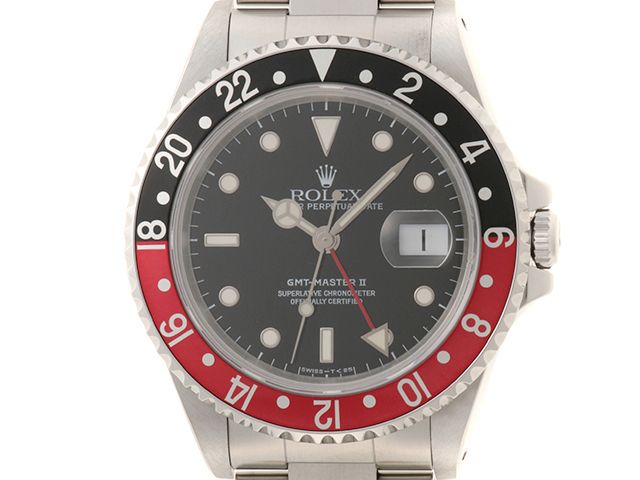 ROLEX ロレックス ウォッチ GMTマスター2 時計 16710 腕時計 ステンレススチール ブラック 自動巻き ブラック文字盤 メンズ【中古】436